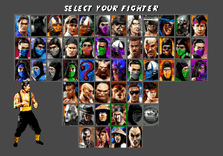 Выбор бойцов в Mortal Kombat: Revelations [SMD]