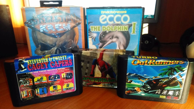 6 картриджей для Sega Mega Drive