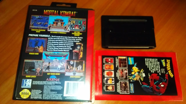 Картридж «Mortal Kombat» на Sega Genesis