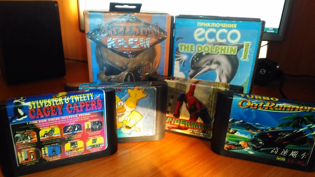 6 картриджей для Sega Mega Drive