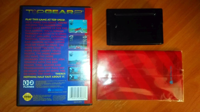 Картридж "Top Gear 2" на Sega Genesis