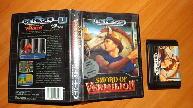 Картридж «Sword of Vermilion» - Sega Genesis